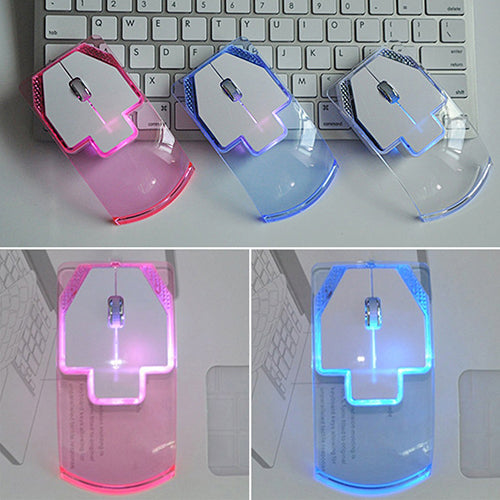 Souris optique lumineuse sans fil Intelligente de 2,4 GHz pour ordinateur portable
