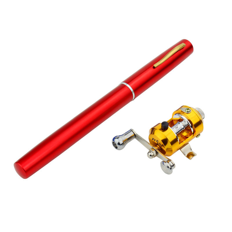 Véritable mini glaçon stylo de pêche canne de pêche canne de pêche avec batterie