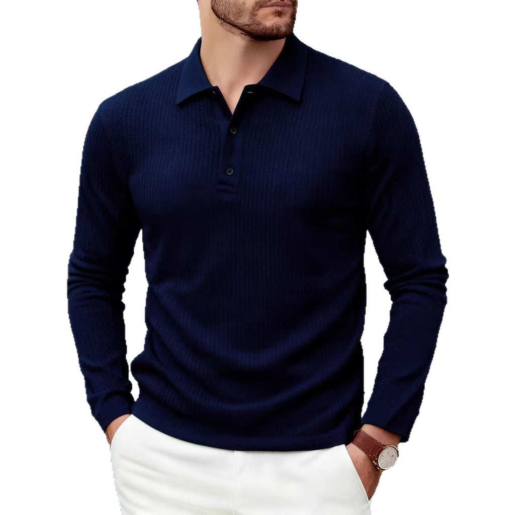 Chemise Polo casual homme à manches longues