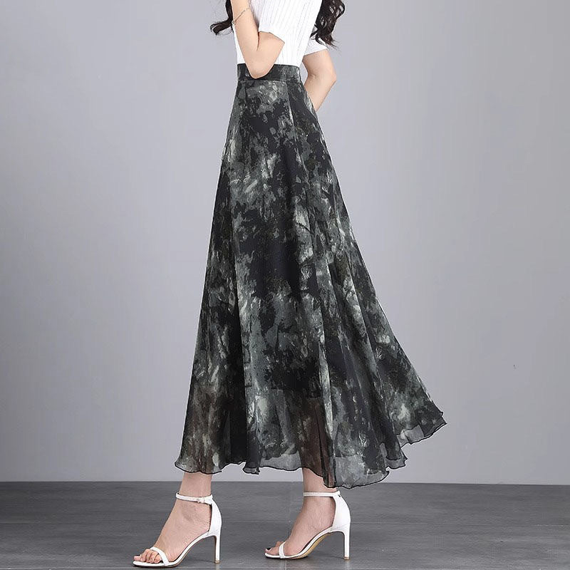 Chic Polka-dot Plus-taille Slimming Figure-flattering