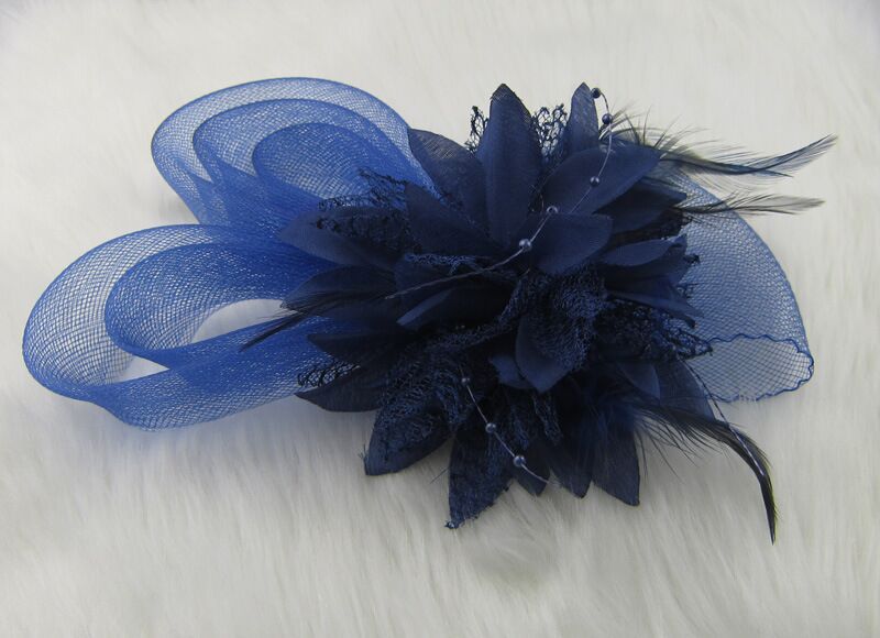 Fleur de tête de maille de plume de mariée