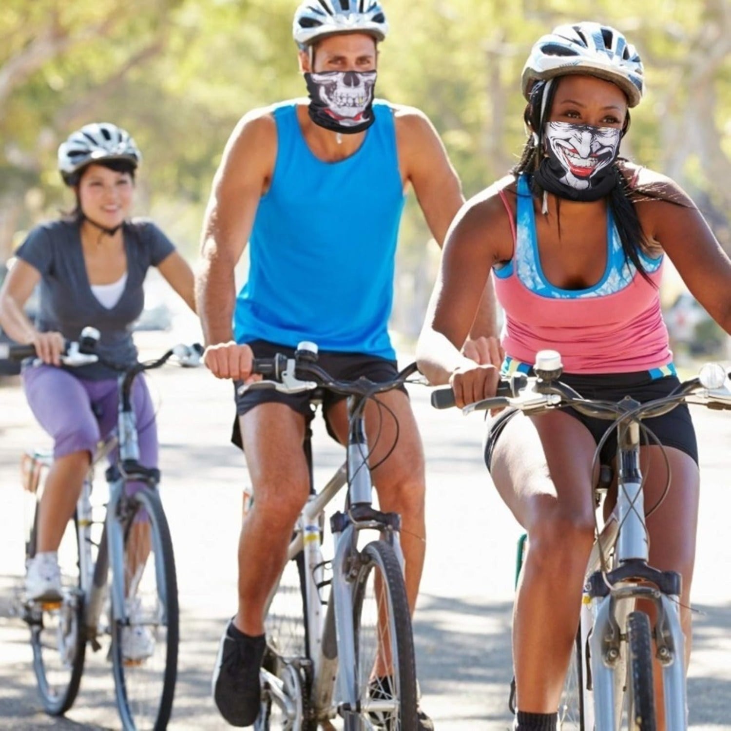 Ensemble de 2 masques de moto en polyester respirant