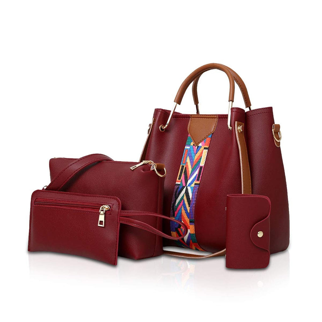 Sacs à main pour femmes Sacs à épaules Sacs à main de 4 pcs Sacs à main pour dames Sacs pour le corps supérieur