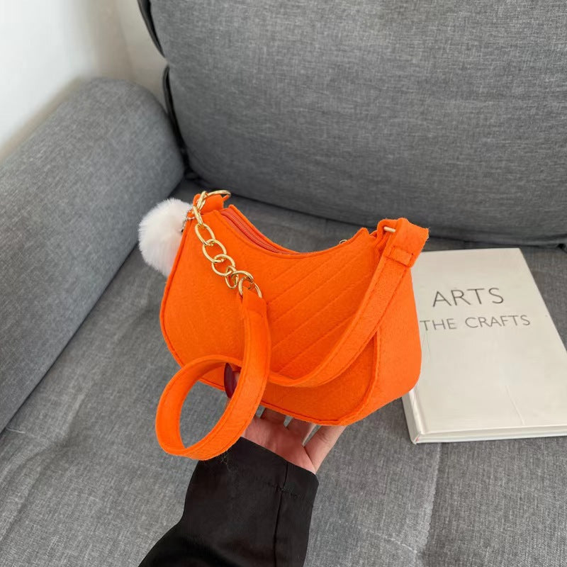 Sac à bandoulière en feutre pour femmes