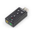 7.1 Carte son USB externe USB à Jack 3.5mm Adaptateur audio Micphone Carte son