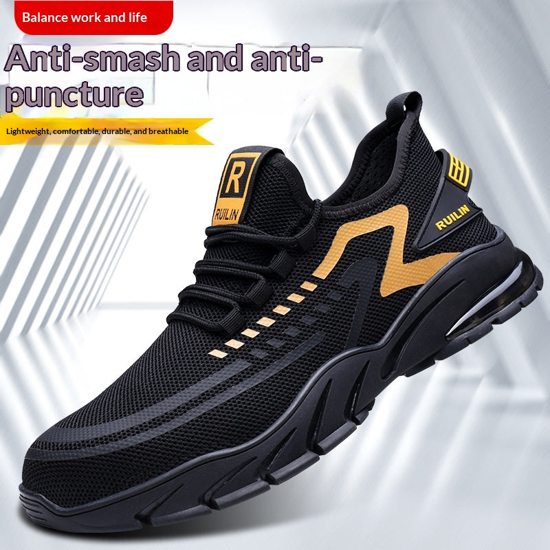 Anti-smash Anti-puncture et chaussures de sécurité respirantes