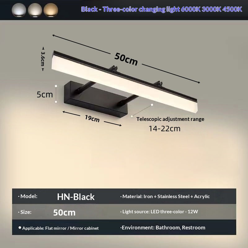 LED miroir rétractable maquillage mur lumière de remplissage