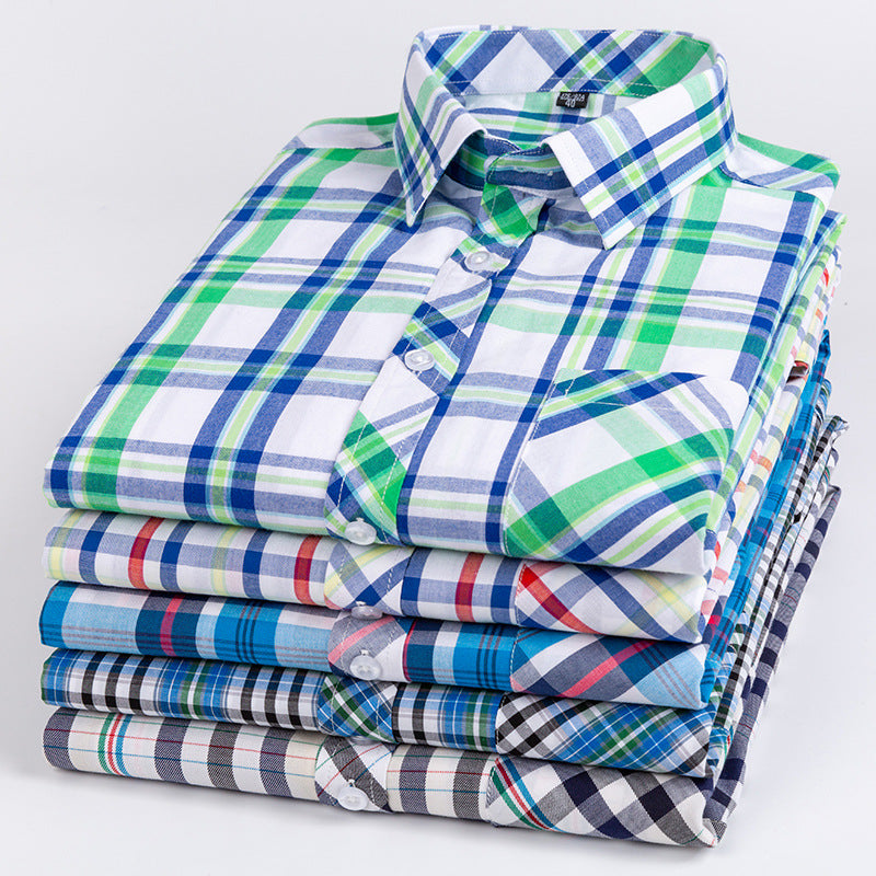 Hommes Plaid Shirt Fashionable Casual Shirt