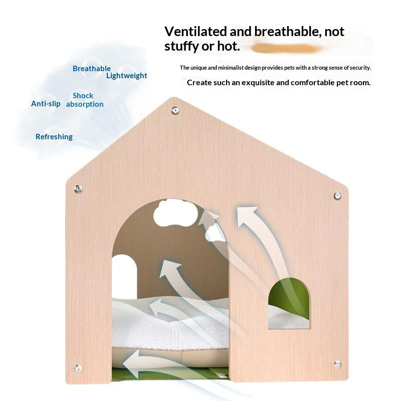 Meubles pour animaux en bois massif éco-friendly