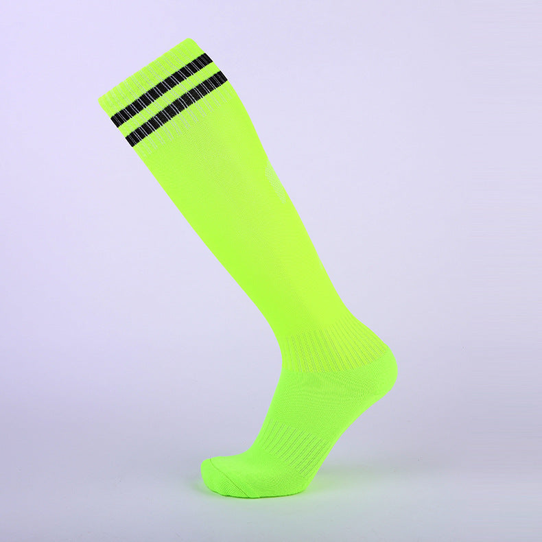 Chaussettes de sport à tube long Épaisseur Serviette sans glissade Fond Hommes Football Socks Sweat-