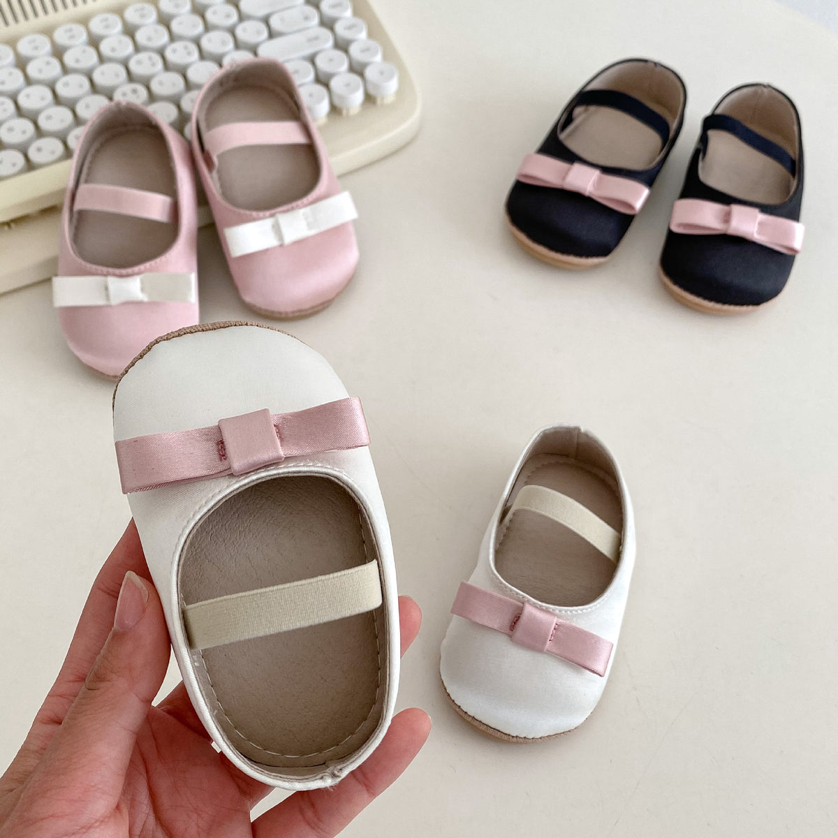 Tout-match Un-mot Butterfly Knot Bébé Chaussures Confortable Respirant