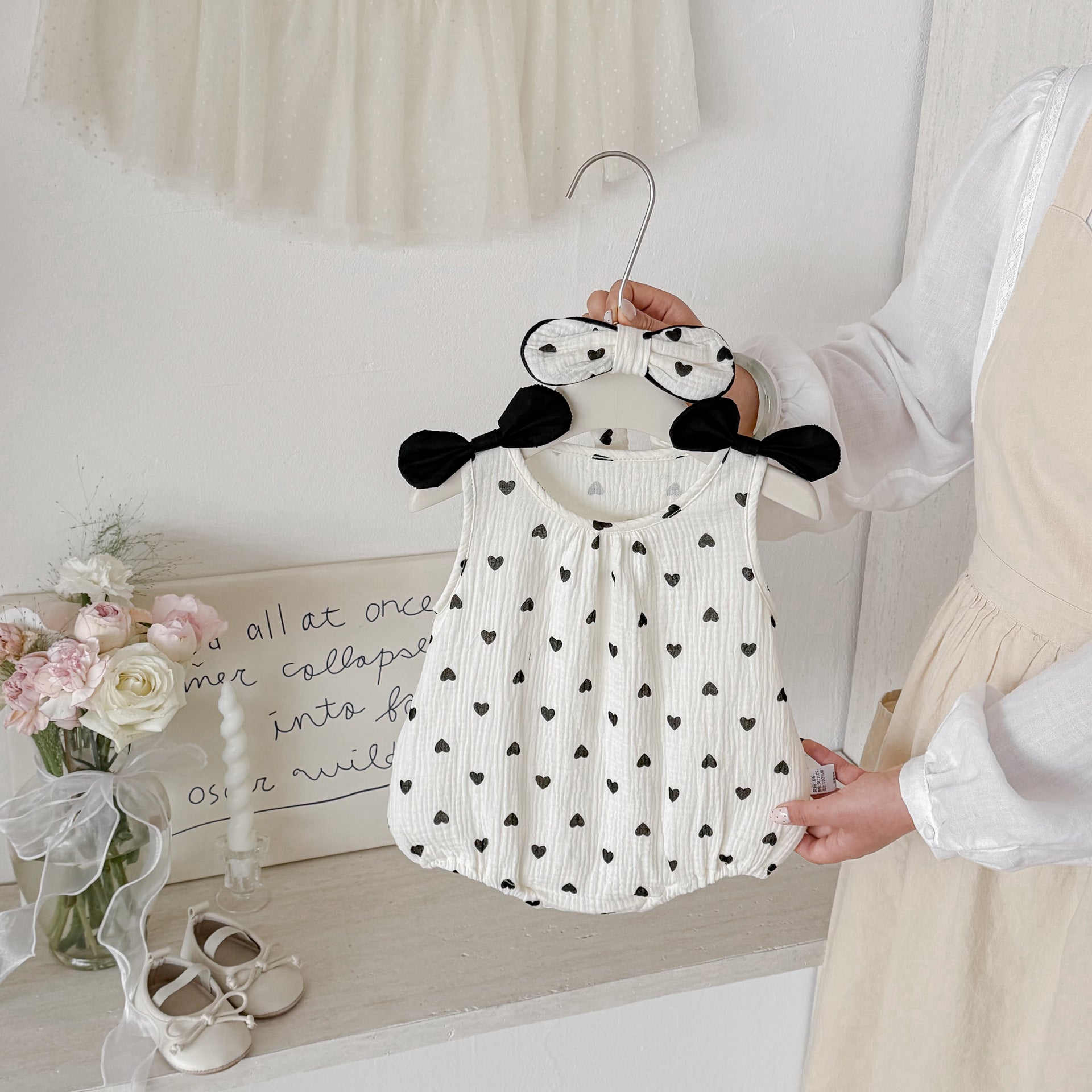Combinaison sans manches Romper pour bébé fille
