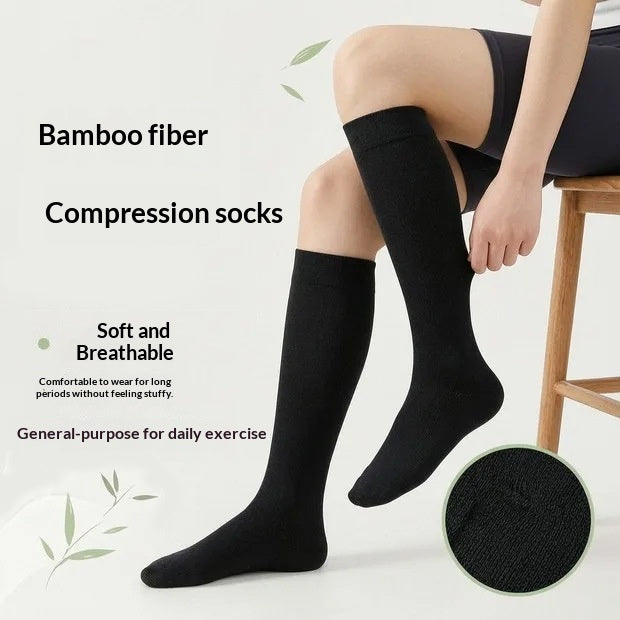 Chaussettes de compression en fibre de bambou casual pour femmes