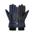 Skiing Fleece doublé chaud rembourré Garde de vélo extérieur Gants coupe-vent