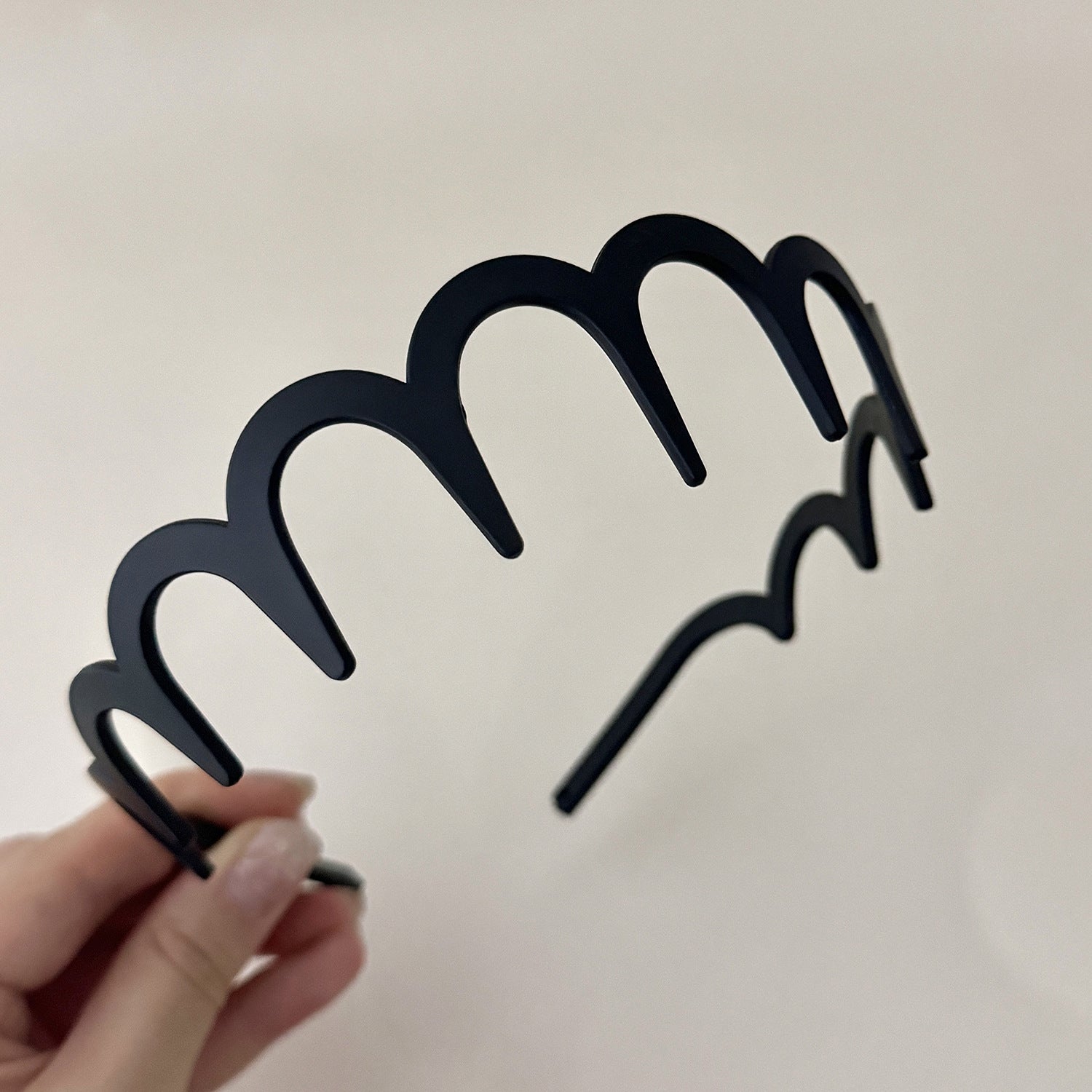 Coiffure Wave Laver le visage Dentée Bandeau antidérapante Barrettes à épingles à cheveux unisexe