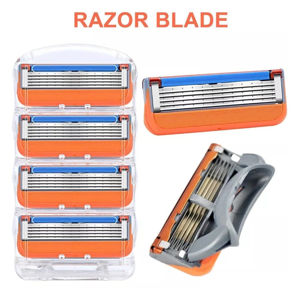 Porte-lames en acier inoxydable démonté 8PCS pour lames de rasoir pour hommes