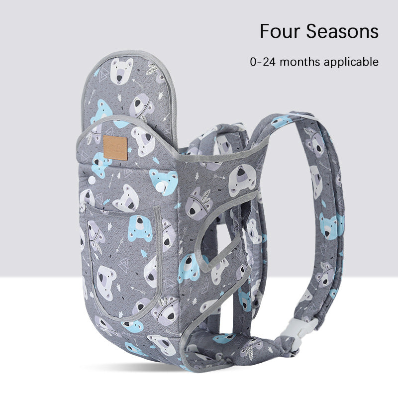 Porte-bébé multifonctions avec avant respirant et dos en été
