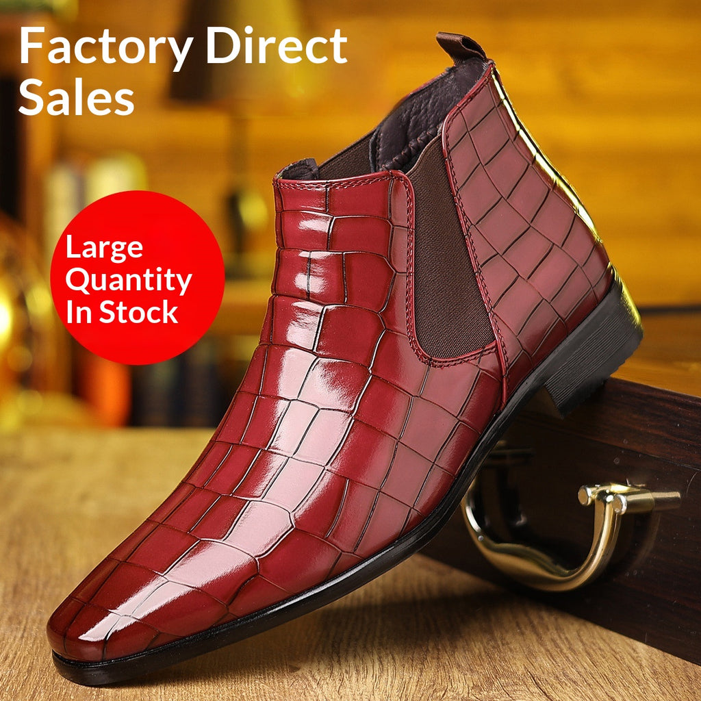 Chaussures en cuir élégantes haut de gamme pour hommes