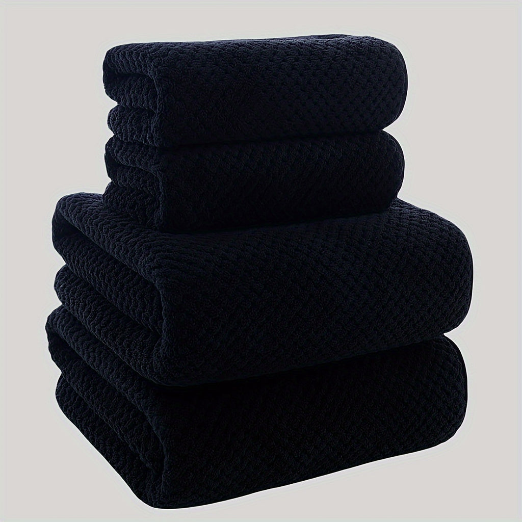 Ensemble de serviettes de bain en polaire à 4 pièces