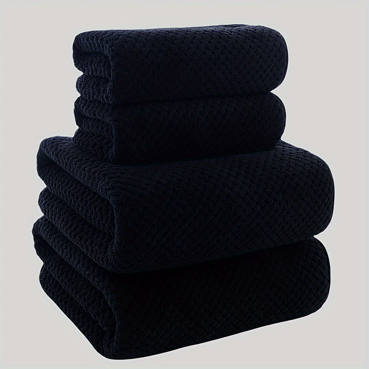 Ensemble de serviettes de bain en polaire à 4 pièces