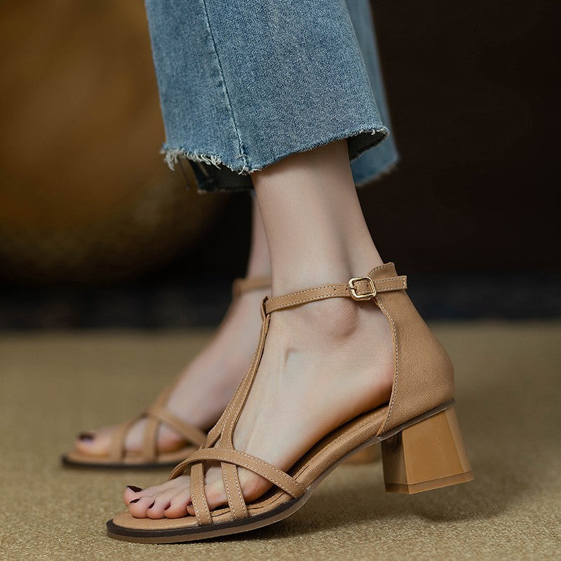 Sandales de block-heel pour femmes