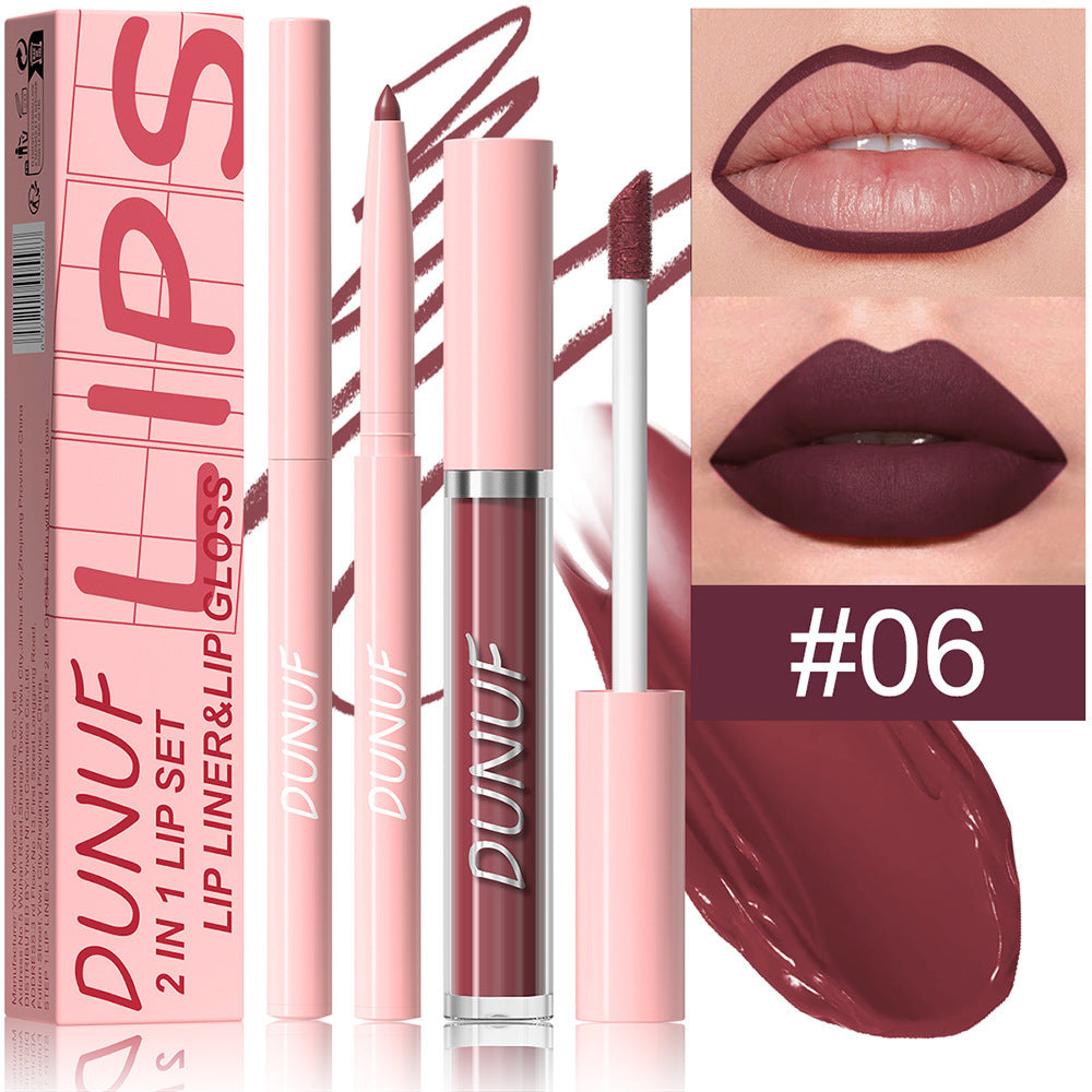 Velvet Matte Lip Glaze Couleur longue durée très pigmentée pour un look nu naturel