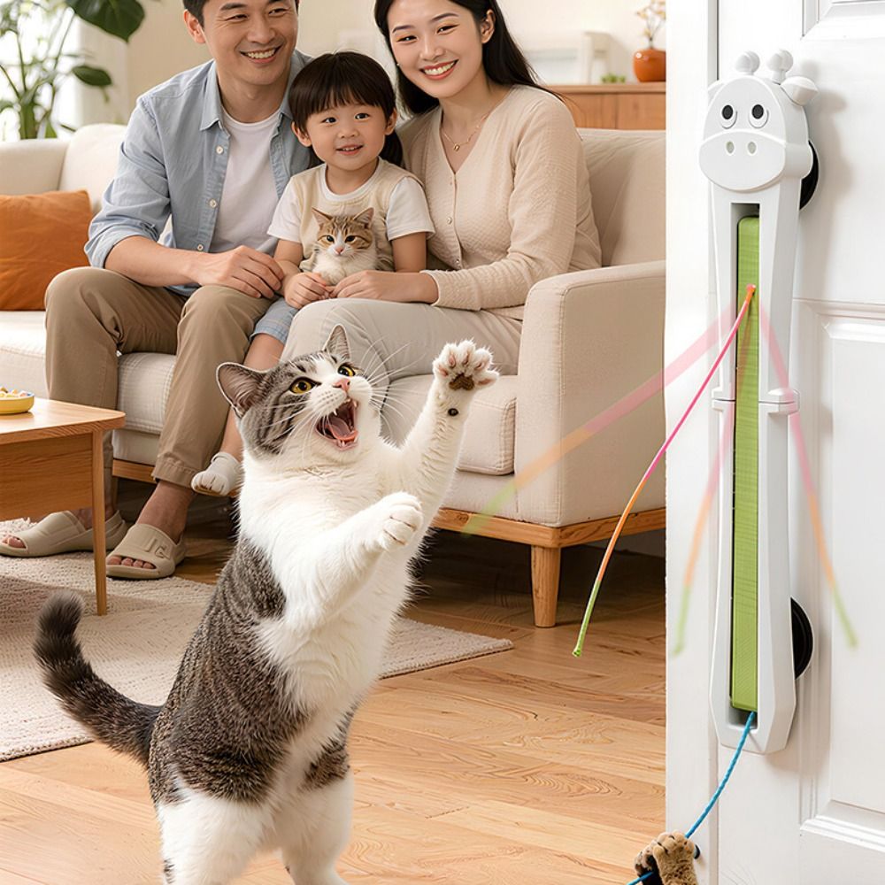 Electronic Cat Toys Wall Mounted Flying Rope Exercice interactif Animaux rechargeables Enrich