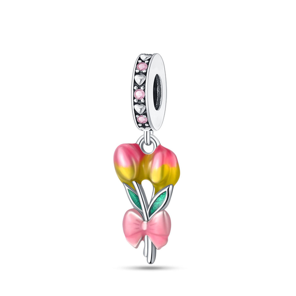 Bracelet pendentif en cuivre en forme de tournesol