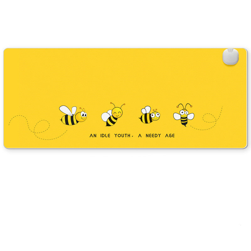 Tapis de chauffage électrique de bureau de bureau de chauffage de bureau de tapis chauffant intelligent de la souris Pad main W