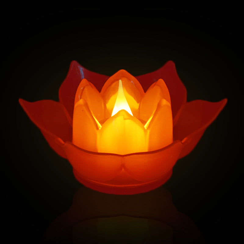 Plastique électronique Big Lotus avec lampe à batterie