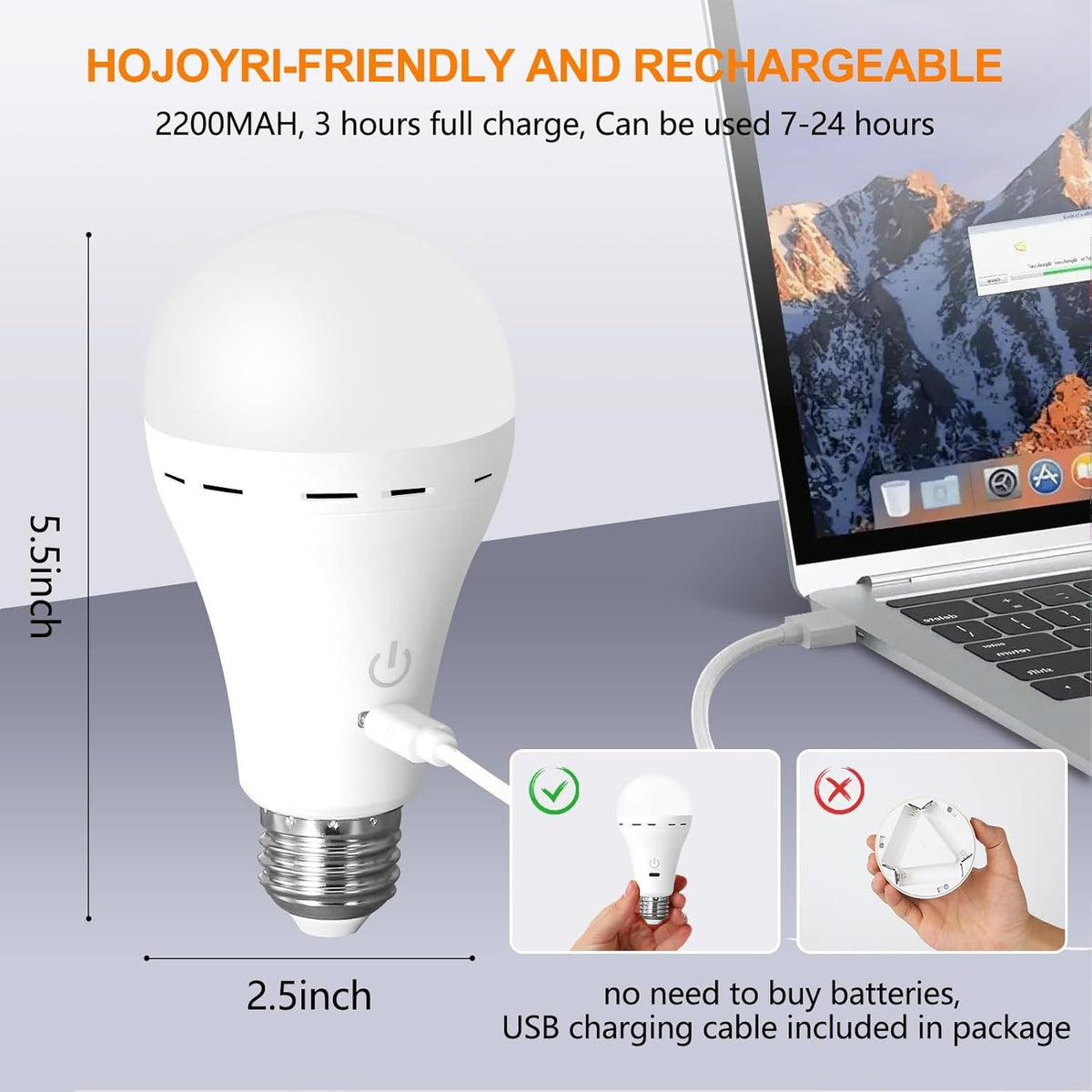 E27 Screw Base Tri-color RGB Dimmable Timer-Controlled Bulb