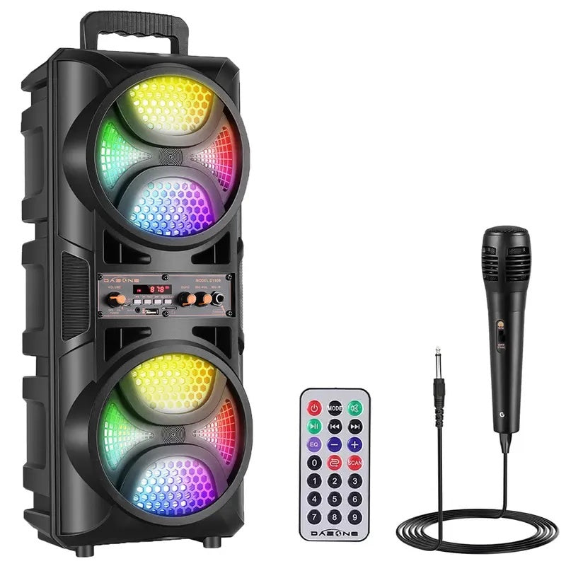 Haut-parleur Bluetooth portable sans fil Karaoke System allume TWS