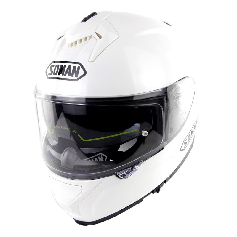 Casque d'équitation moto électrique avec double objectif anti-fog