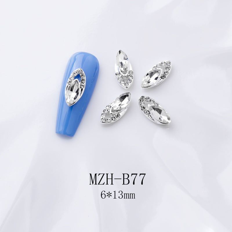 K9 Strass à dos plat ultra brillant en blanc pour décorations d'art à ongles