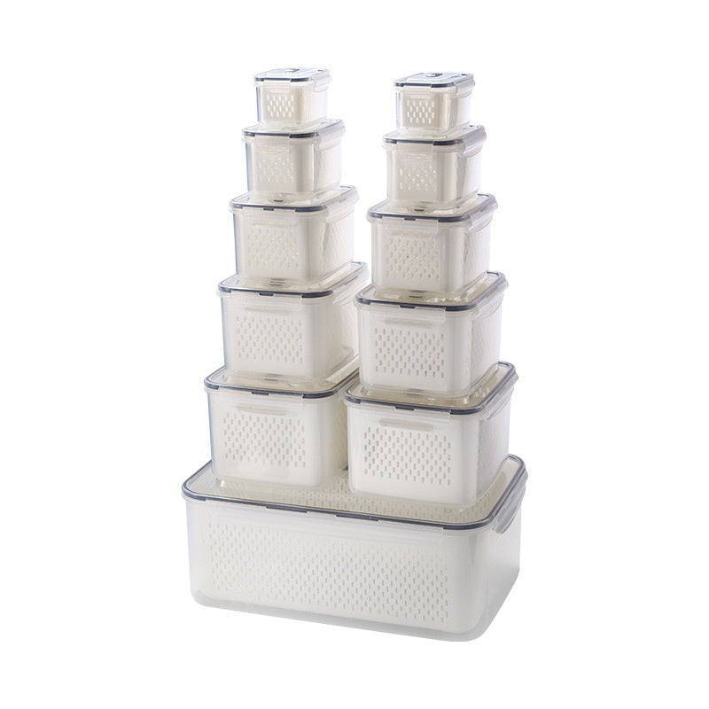 Boîte de rangement portable de qualité alimentaire avec couvercle
