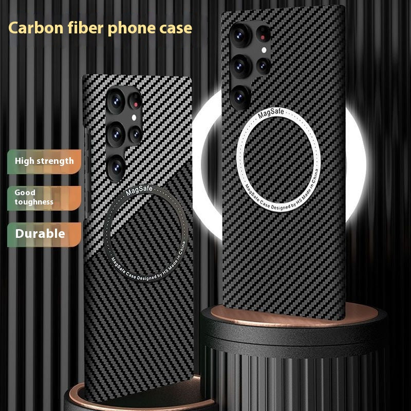 Boîtier de protection anti-goutte pour téléphone en fibre de carbone