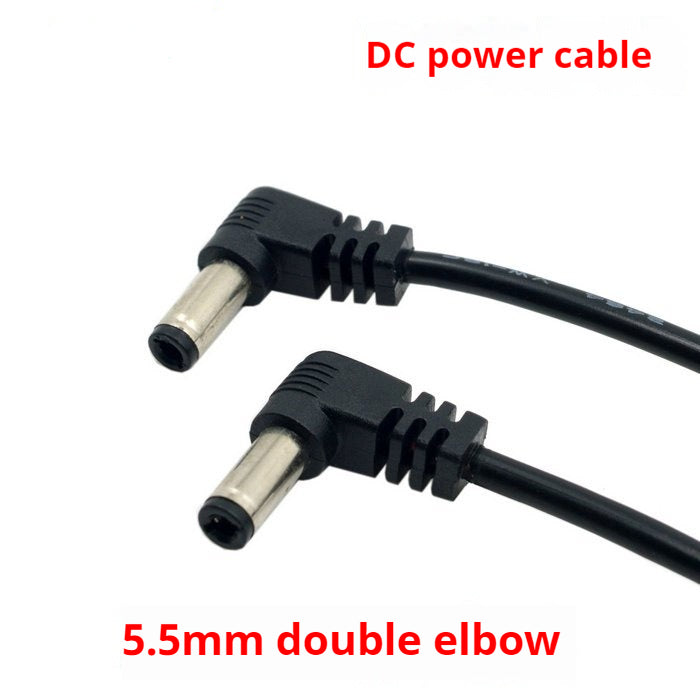90 Degrees Double Bend DC Power Extension Câble