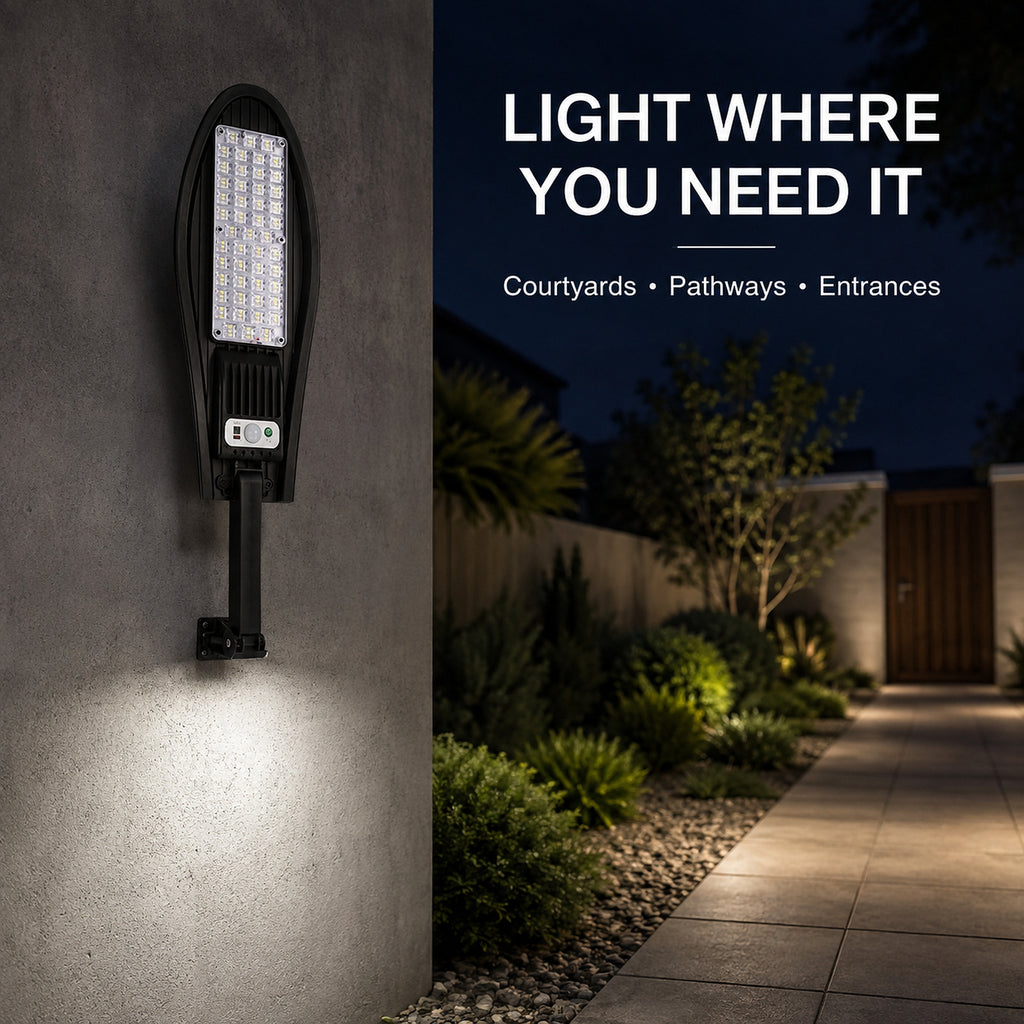 Solar Powered Motion Sensor Waterproof Garden Light W778A Pour la décoration de triage LED Landscap