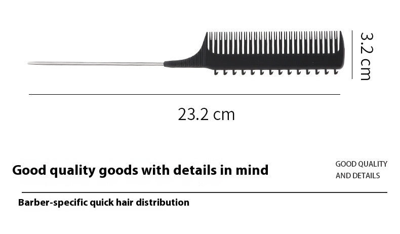 Huile Tête Cheveux Salon Barber Boutique Coiffure Pointée Tail en plastique avec peigne à teinture crochet