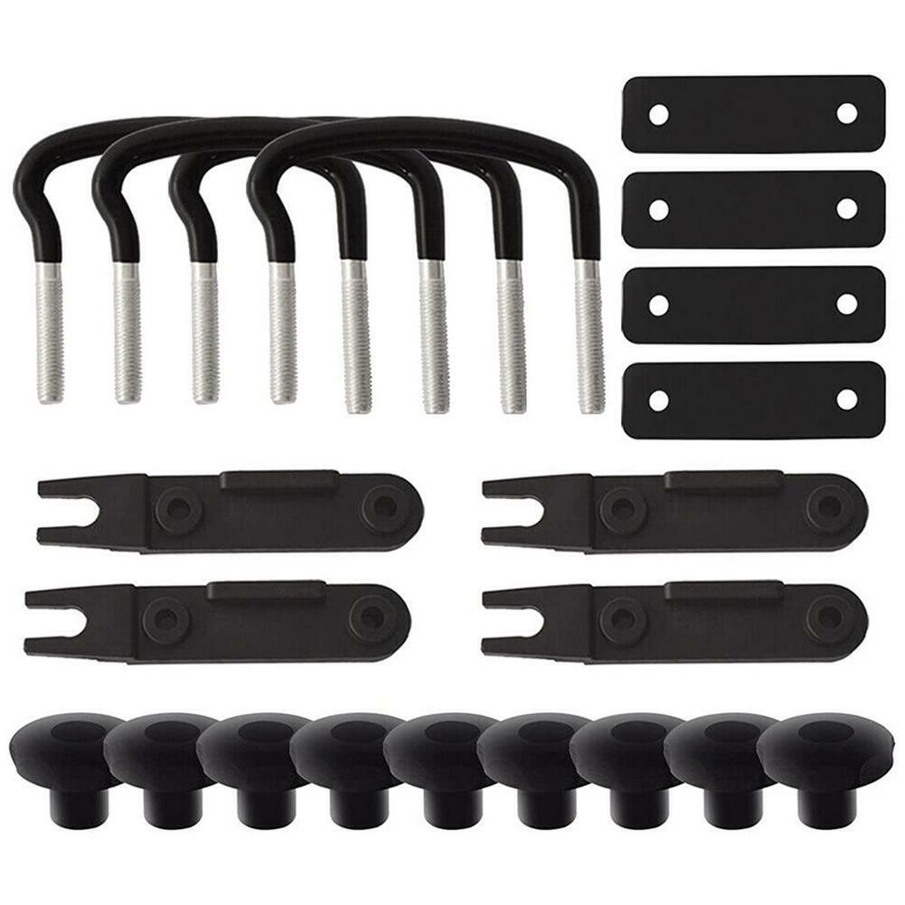 Boîte de toit universelle en acier inoxydable 4PCS U-Bolt Clamps Car Van Mounting Kit de montage UK