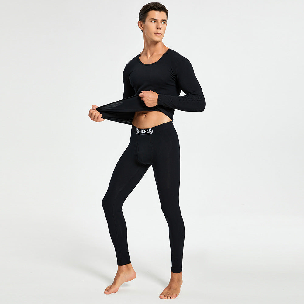 Sous-vêtements thermiques Cotton tricoté Stretchy Vêtements et pantalons d'automne très ajustés