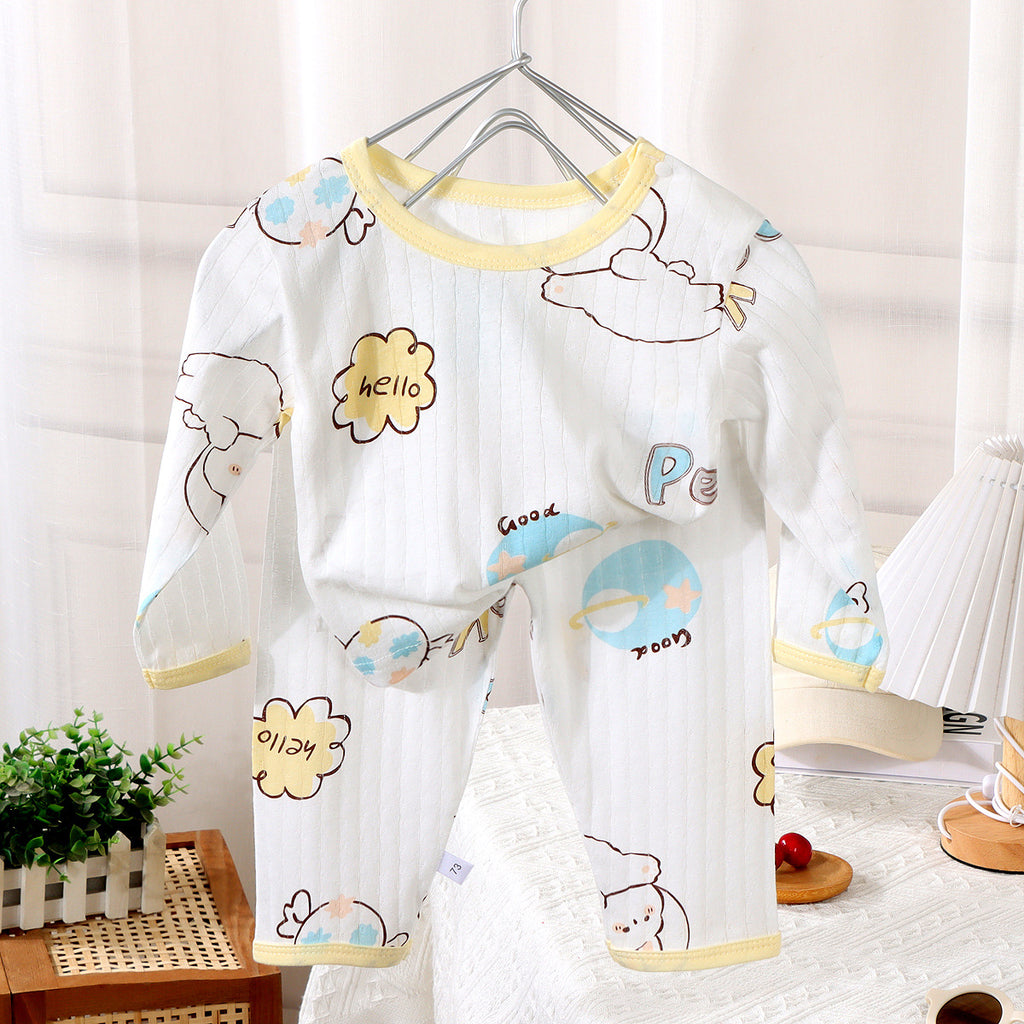 Summer Baby Cotton Maison Porter Pajama pour enfants