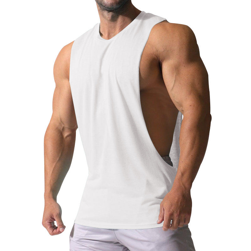 La vente chaude 11-Color Fitness Muscle Hommes Sexy Summer Sports Casual Solid Couleur Sans manches
