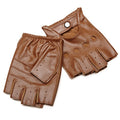 Gants à moitié doigts en peau de mouton d'hiver