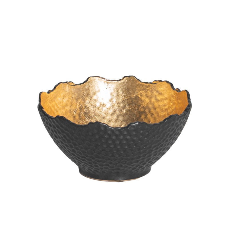 Céramique à la main Baking noir Etampage en aluminium