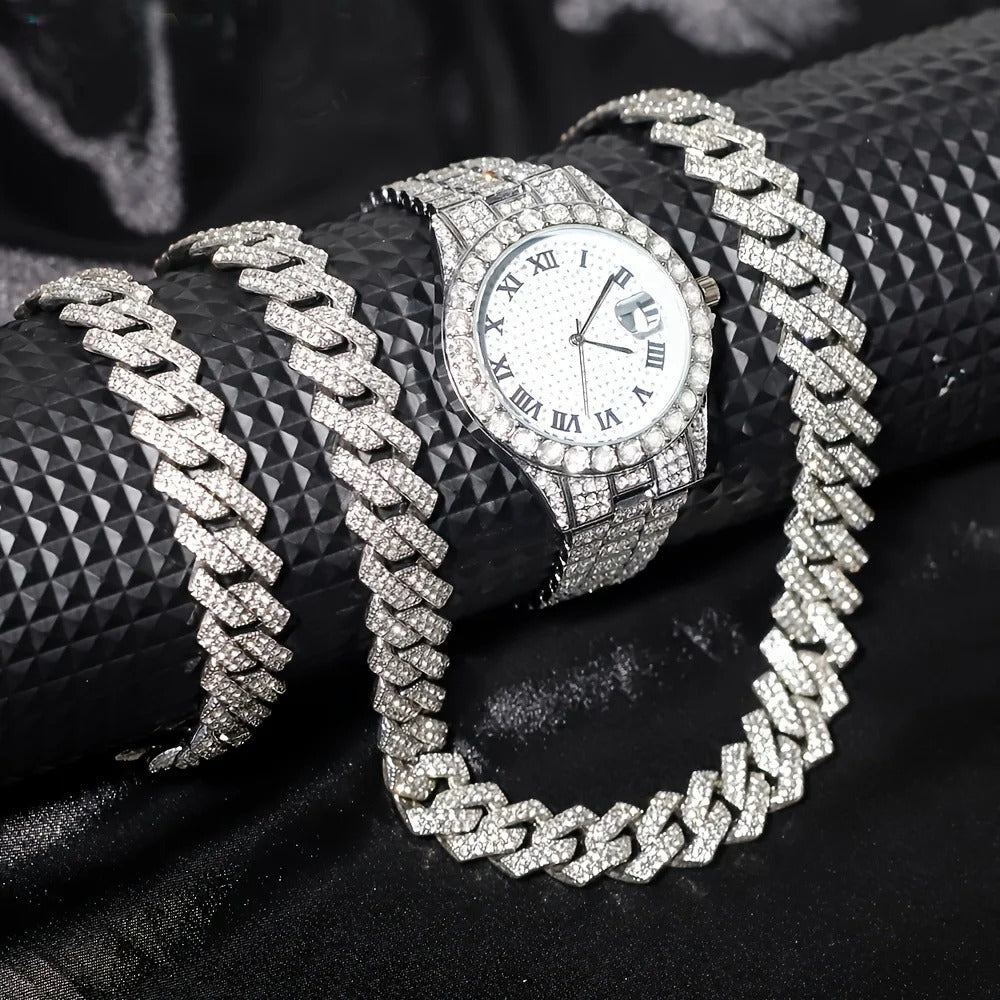Hip-hop bracelet et collier