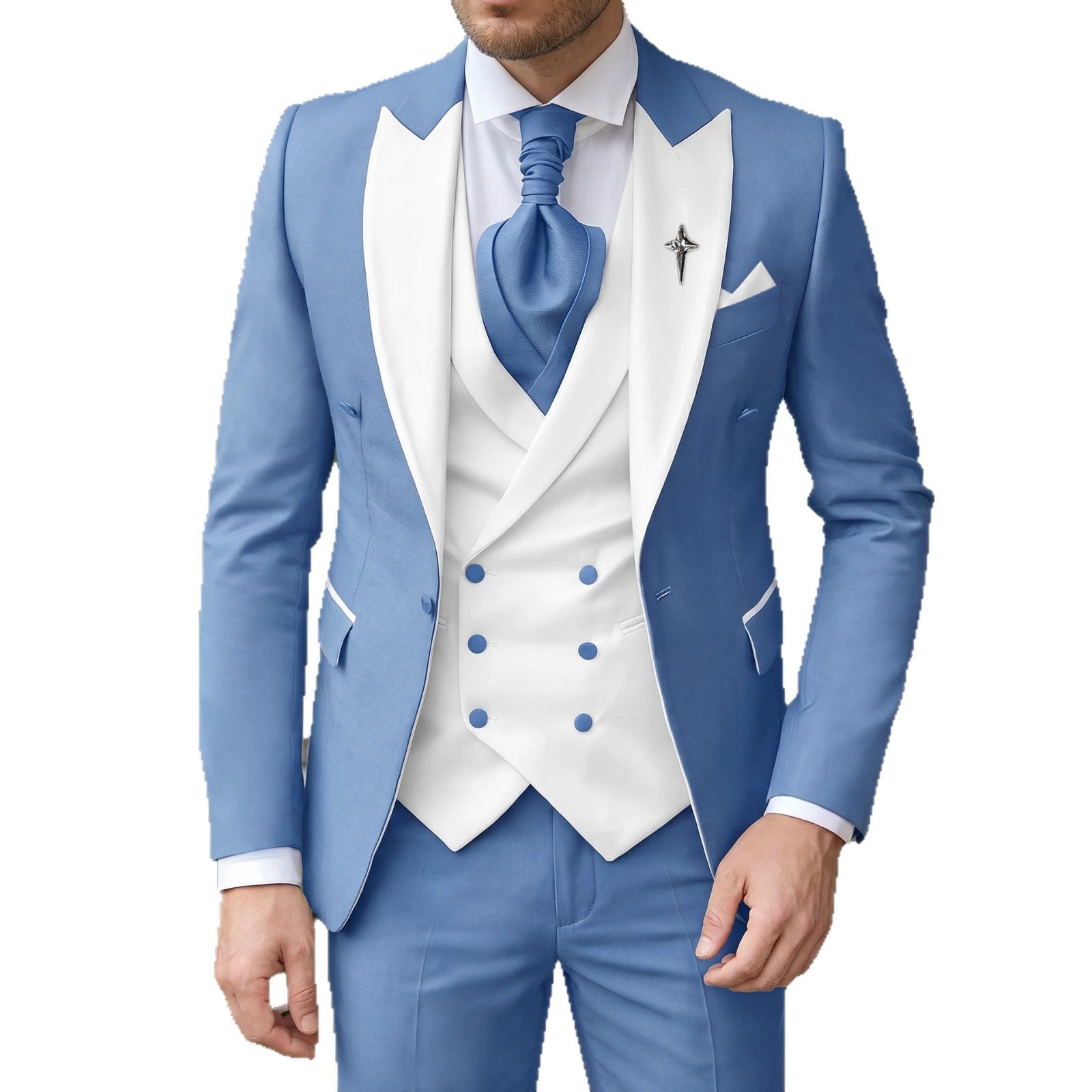 Pantalon de taille trois pièces européen et américain Style d'entreprise
