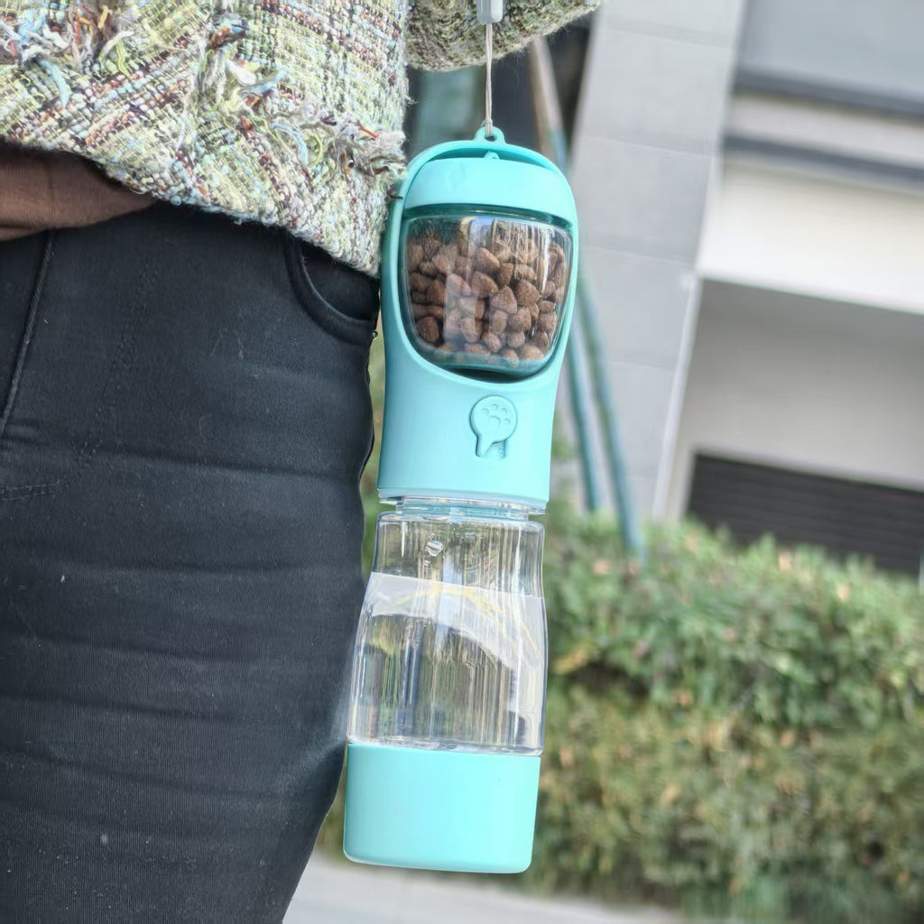 Pet Travel Cup Portable Outdoor Water Bouteille Feeder multifonctionnel