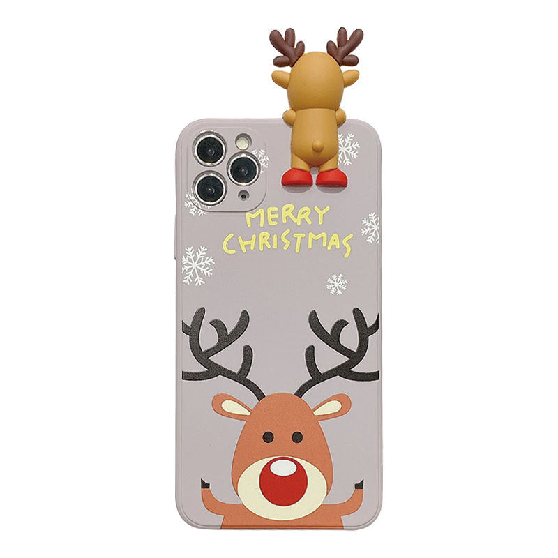 Cas de téléphone mobile de Noël cerf de Noël IMD soft shell