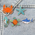 Mignon sous-marin World Cartoon Turtle Brooch